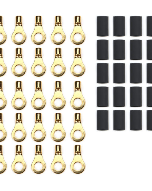 Ring Terminal 1/4in 10- 12 Ga w/Heat Shrink