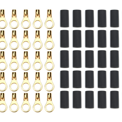 Ring Terminal 3/8in 10- 12 Ga w/Heat Shrink 50pk