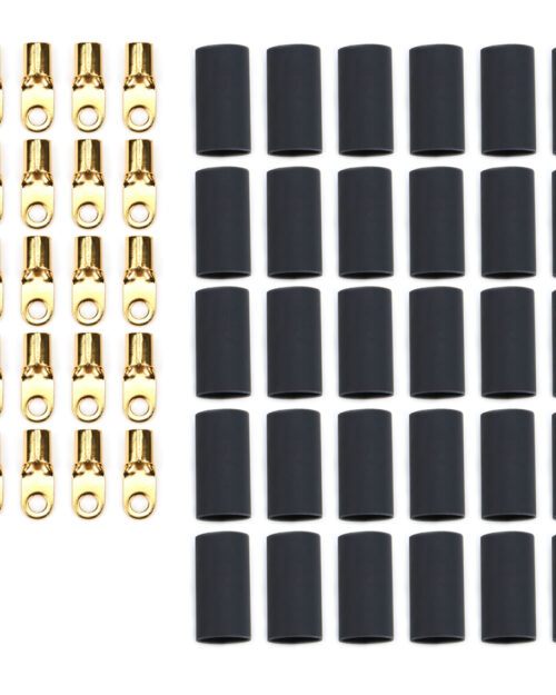 Ring Terminal #8 8 Ga w/Heat Shrink 50pk