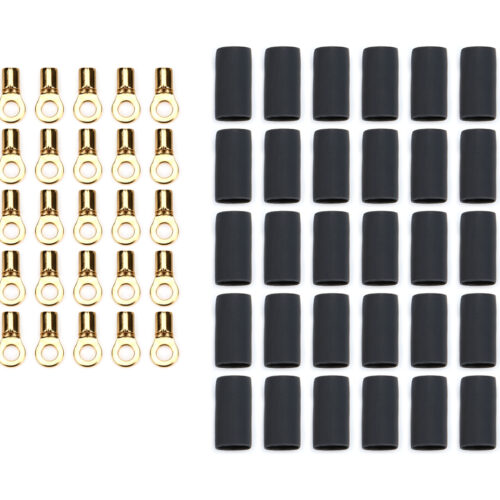 Ring Terminal #6 14-16 Ga w/Heat shrink 50pk