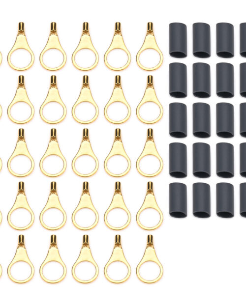 Ring Terminal 3/8in 18- 22 Ga w/Heat Shrink 50pk