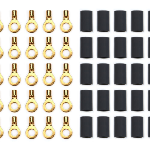 Ring Terminal #10 14-16 Ga w/Heat Shrink 50pk