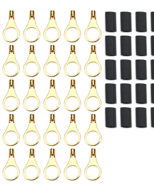 Ring Terminal 3/8in 14- 16 Ga w/Heat Shrink 50pk