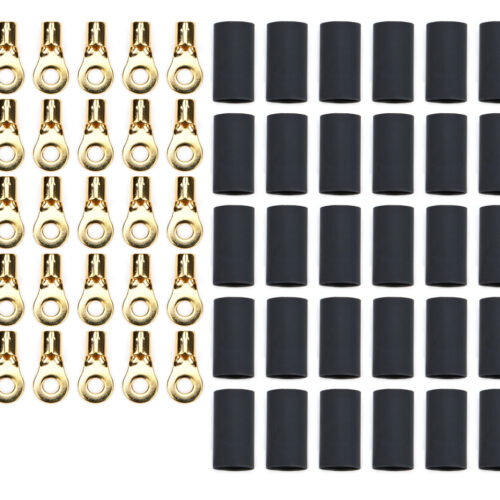 Ring Terminal #10 8-10 Ga w/Heat Shrink 50pk