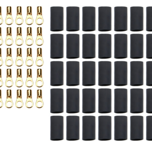Ring Terminal #6 16-22 Ga w/Heat Shrink 50pk