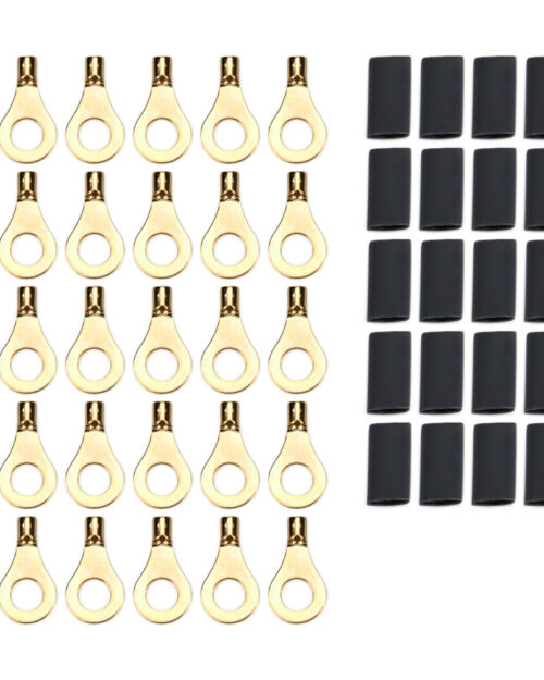 Ring Terminal 1/4in 14- 16 Ga w/Heat Shrink 50pk
