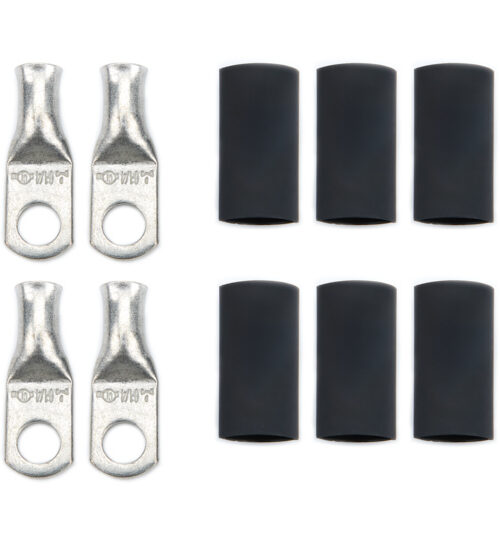 Ring Terminal 1/4in 8 Ga w/Heat Shrink 20pk