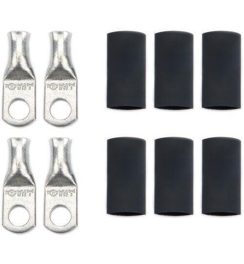 Ring Terminals 1/4in 6 Ga w/Heat Shrink 20pk