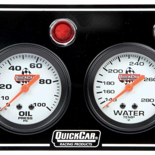 2 Gauge Panel  OP/WT Black