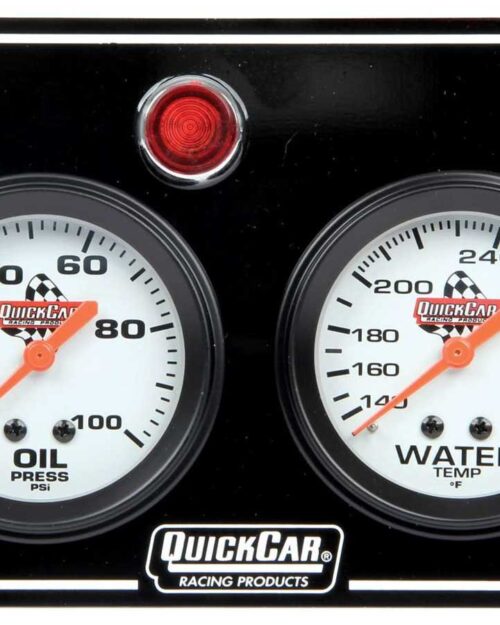 2 Gauge Panel  OP/WT Black