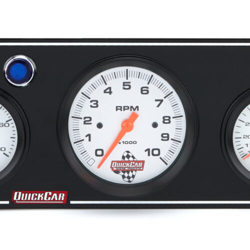 3-1 Gauge Panel OP/WT/OP /FP w/3-3/8in Tach Black