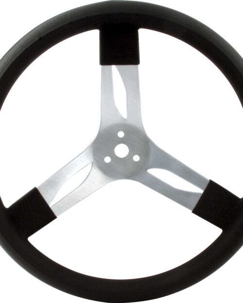 15in Steering Wheel Alum Black