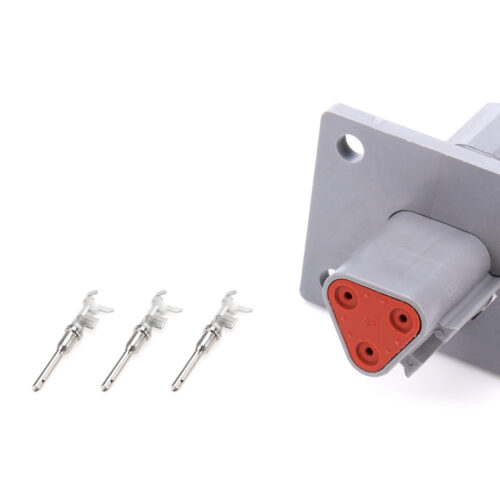 Plug Deutsch 3 Pin Receptacle w/Flange