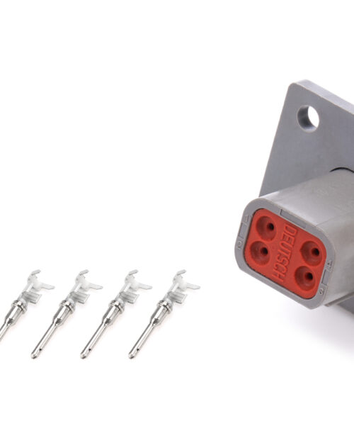 Plug Deutsch 4 Pin Receptacle w/Flange