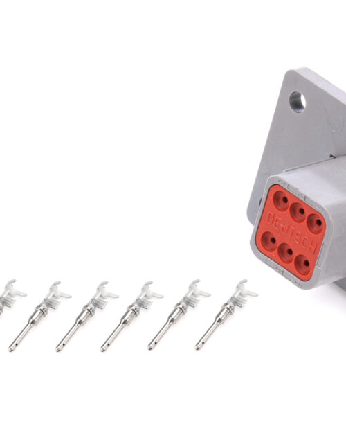 Plug Deutsch 6 Pin Receptacle w/Flange