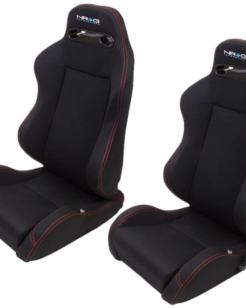 Seat Type-R  Reclinable Black Cloth w/Red Stitch