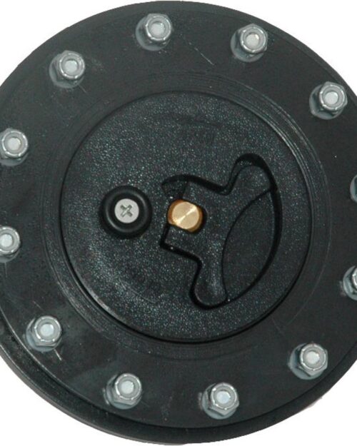 Cap Flush Mount Black Plastic 12-Bolt