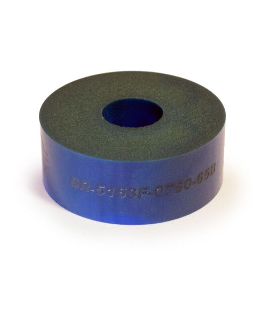 Bump Rubber .750in Thick 2in OD x .50in ID Blue