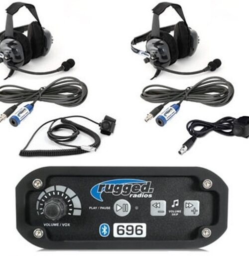 Intercom System 2 Person w/Headsets Bluetooth