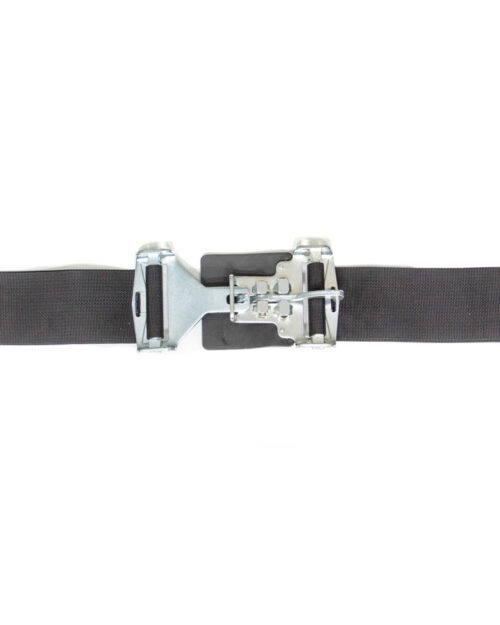 3in Lap Belts W/Snap End Black