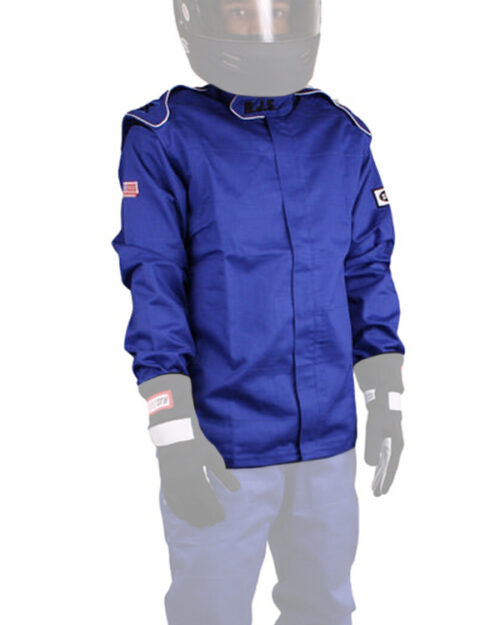 Jacket Blue Large SFI-1 FR Cotton