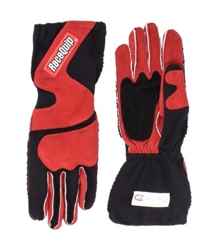 Gloves Outseam Black/Red Large SFI-5