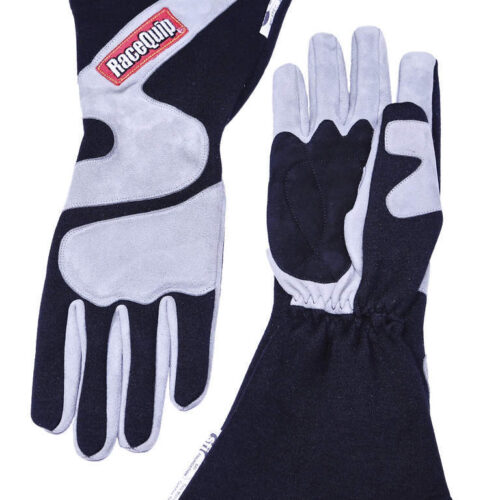 Gloves Outseam Black/ Gray Medium SFI-5