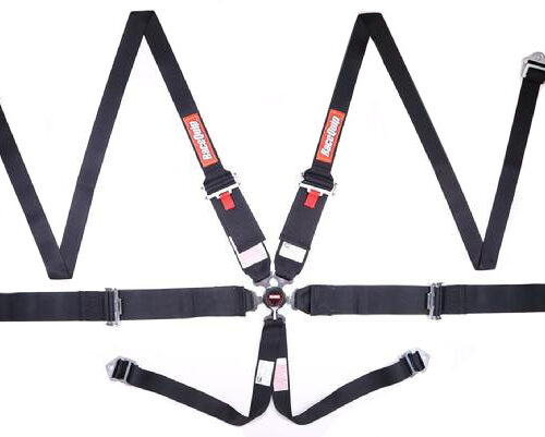 6pt Harness Camlock HNR Black SFI