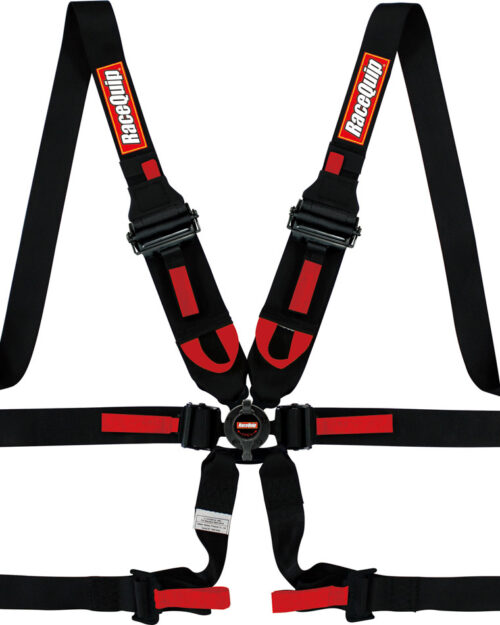 6pt Harness Camlock P/D HNR Black FIA
