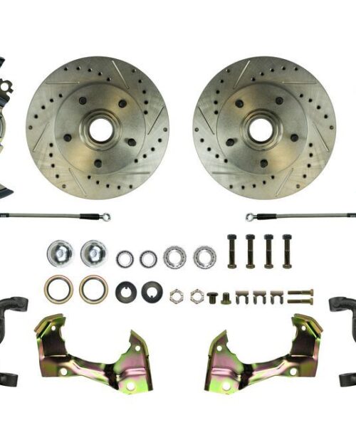 Disc Brake Conv. Drill/ Slot Blk PC & SS Hoses