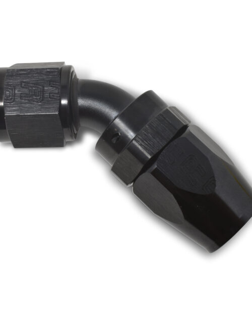 #8 45 Deg Hose End Black