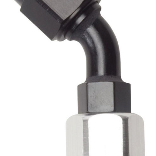 #10 45 Deg Hose End Black