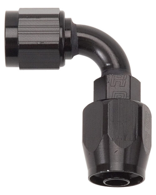 #4 90 Deg Hose End Black