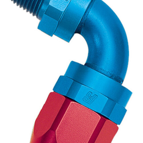 90 Deg. Full Flow Hose End #6 - 1/4 NPT