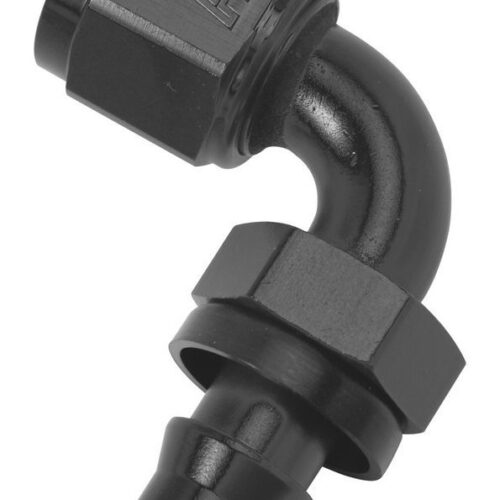 Twist-Lok Hose End #10 90 Deg Black