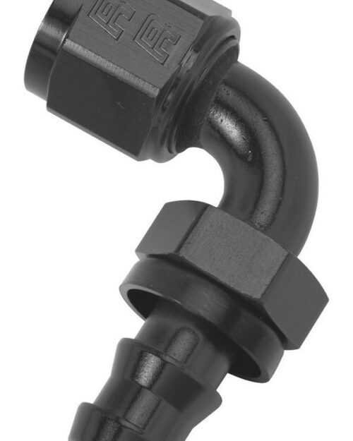Twist-Lok Hose End #10 90 Deg Black