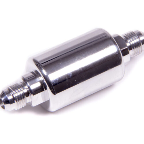 #6 Aluminum Fuel Filter Polished 3in x 1-1/4in