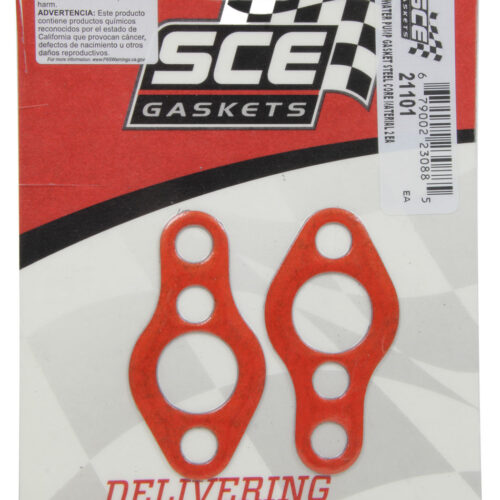 SBC Water Pump Gasket Set w/Steel Carrier 2pk