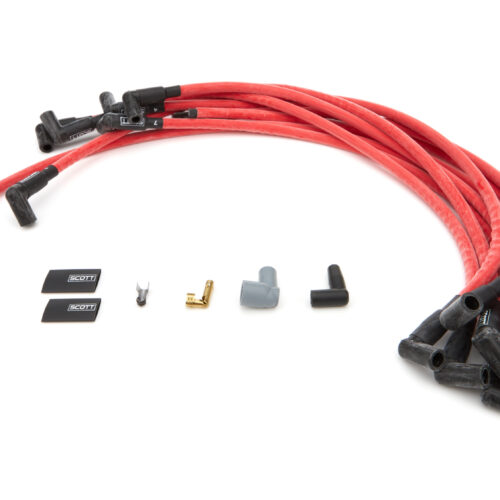 SBC Spark Plug Wire Set 90-Degree - Red