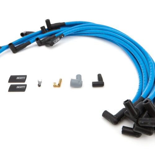 SBC Spark Plug Wire Set 90-Degree - Blue