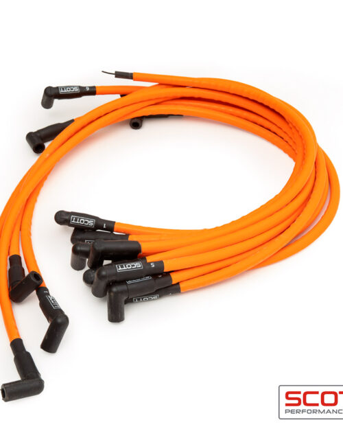 SBC Spark Plug Wire Set 90-Degree - Orange