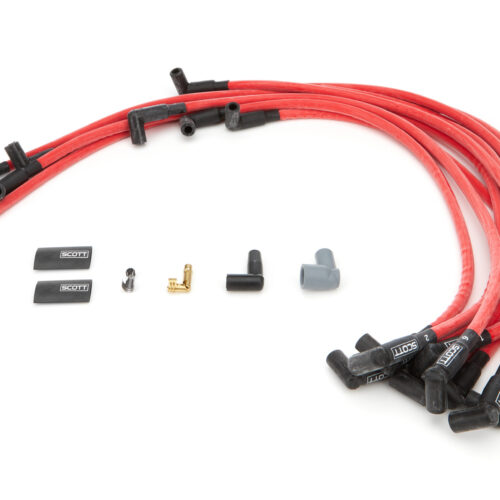 SBC Spark Plug Wire Set 90-Degree - Red