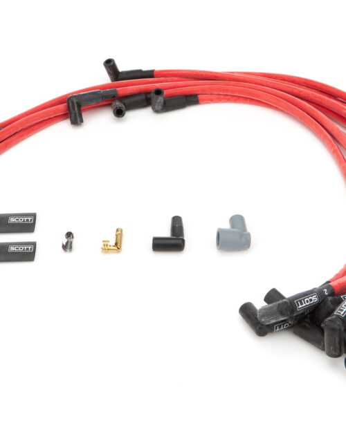 SBC Spark Plug Wire Set 90-Degree - Red