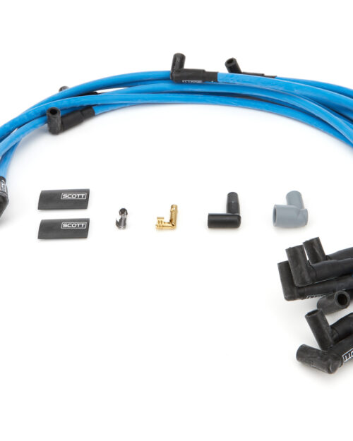SBC Spark Plug Wire Set 90-Degree - Blue
