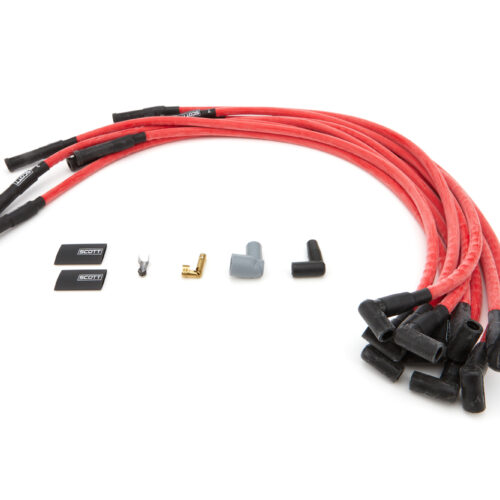SBC Spark Plug Wire Set 180-Degree - Red