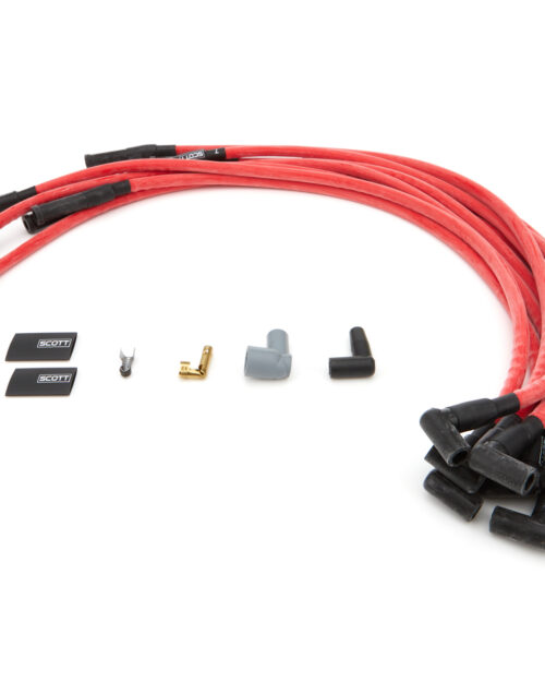 SBC Spark Plug Wire Set 180-Degree - Red