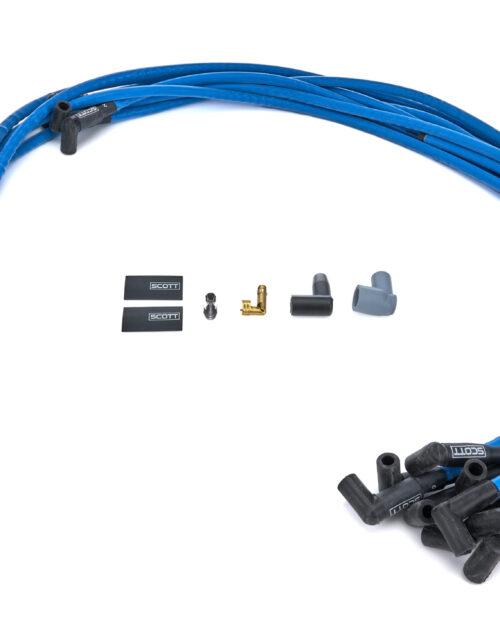 SBC Spark Plug Wire Set 90-Degree - Blue