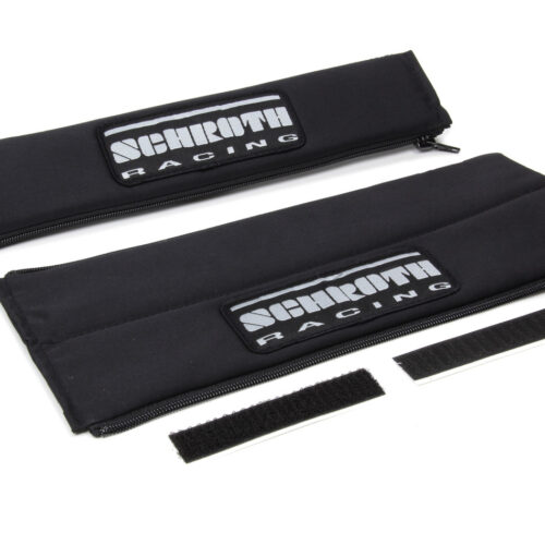 Harness Pads 2in Wide Black w/ Silver Patch