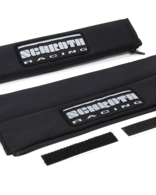 Harness Pads 2in Wide Black w/ Silver Patch