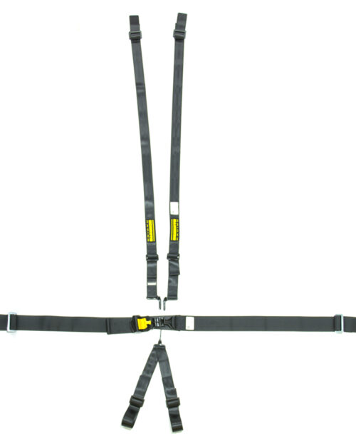 6pt Harness System SFI LatchLink Black HANS